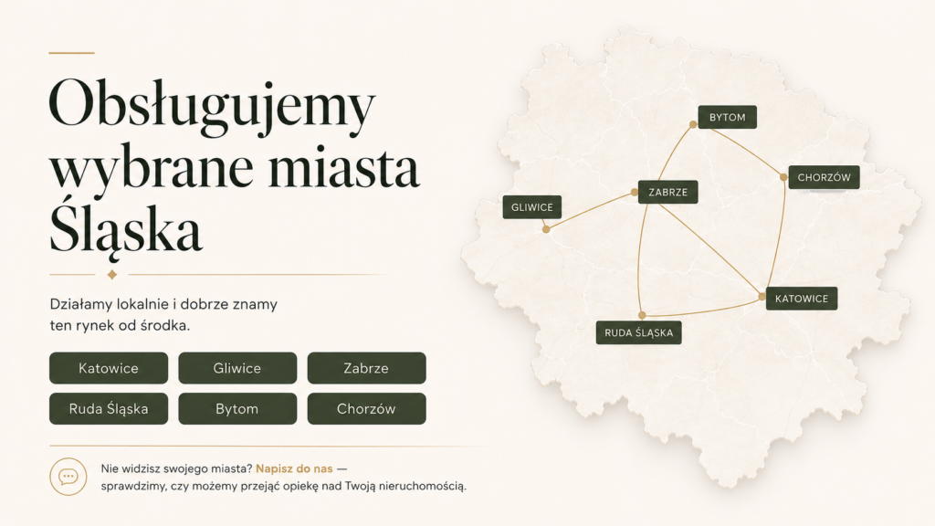 Mapa obszarów działania firmy